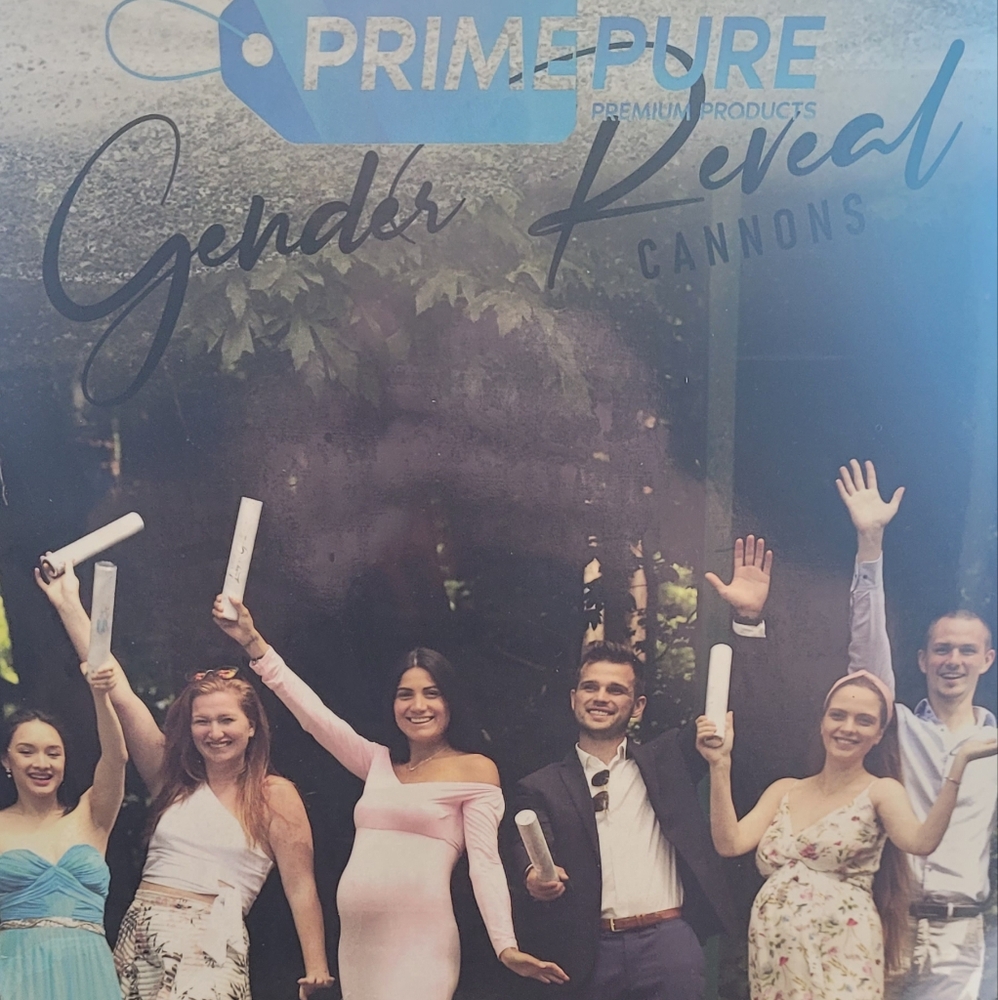 Gender Reveal Pink confetti cannons